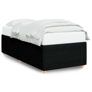 vidaXL Cadre de lit sans matelas noir 80x200 cm tissu