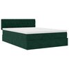 vidaXL Cadre de lit ottoman avec matelas vert fonc&eacute; 140x200 cm velours