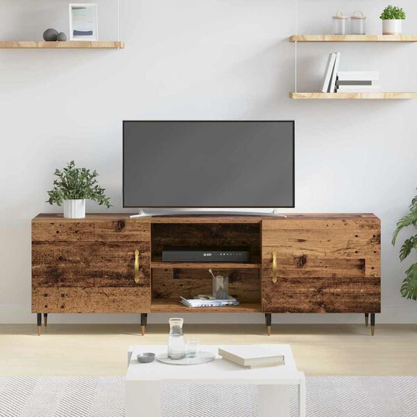 vidaXL Meuble TV Bois ancien 150 x 30 x 50 cm Bois d'ing&eacute;nierie