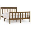 vidaXL Cadre de lit sans matelas marron miel pin massif 140x200 cm