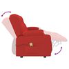 vidaXL Fauteuil de massage inclinable 4 places porte-gobelets bordeaux