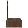vidaXL Table de Toilette Marron 60 x 40 x 70 cm Bois d'ing&eacute;nierie