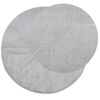 vidaXL Tapis IZA poils courts style scandinave gris &Oslash; 100 cm