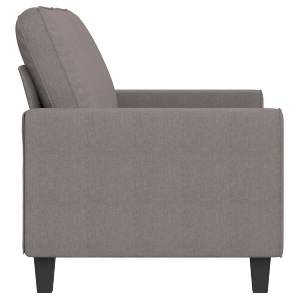 vidaXL Canapé à 2 places Taupe 140 cm Tissu