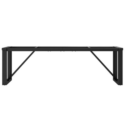 vidaXL Pieds de table basse cadre en O 140x30x43 cm fonte