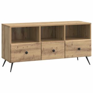 vidaXL Meuble TV 102 x 34,5 x 50 cm Ch&ecirc;ne artisanal Bois d'ing&eacute;nierie