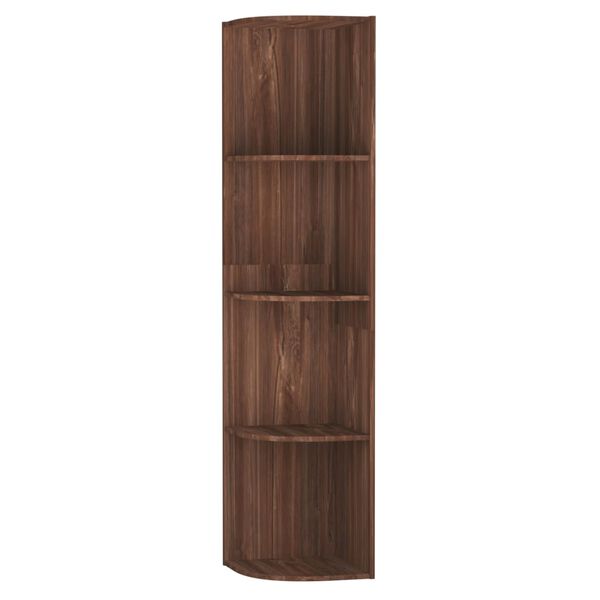 vidaXL &Eacute;tag&egrave;re d'angle sur pied Ch&ecirc;ne marron 40x41,5x180 cm Agglom&eacute;r&eacute;
