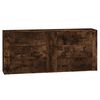 vidaXL Buffets 2 pcs ch&ecirc;ne fum&eacute; bois d'ing&eacute;nierie