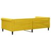vidaXL Lit de repos sans matelas jaune 100x200 cm velours