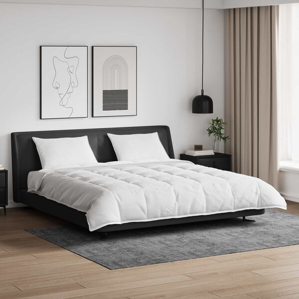 vidaXL Ensemble de Duvet avec oreiller 3 pcs Blanc Plume de canard