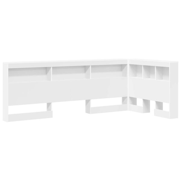 vidaXL T&ecirc;te de lit de rangement Blanc 100 cm Bois d'ing&eacute;nierie