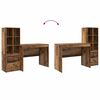 vidaXL Bureau avec tiroir 2 pcs Bois ancien