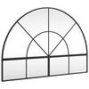 vidaXL Miroir mural noir 100x70 cm arche fer