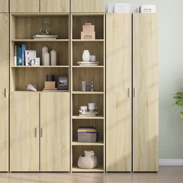 vidaXL Buffet haut ch&ecirc;ne sonoma 40x41x185 cm bois d'ing&eacute;nierie