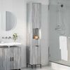 vidaXL Cabinet de salle de bain Gris Sonoma 31,5 x 33 x 190 cm