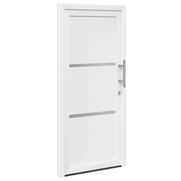 vidaXL Porte Frontale Blanc PVC
