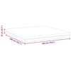 vidaXL Matelas Blanc et Gris 180 x 200 cm Tissu jacquard