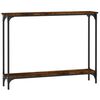 vidaXL Table console chêne fumé 100x22,5x75 cm bois d'ingénierie