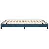 vidaXL Cadre de lit sans matelas bleu fonc&eacute; 140x190 cm velours