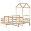vidaXL Lit de jour avec toit sans matelas 90x190 cm bois massif