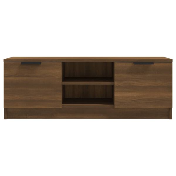 vidaXL Meuble TV Chêne marron 102x35x36,5 cm Bois d'ingénierie