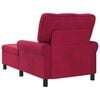 vidaXL Chaise longue avec coussin Bordeaux 91 x 157 x 91 cm Velours