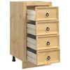 vidaXL Armoire avec tiroir SKI Brun Miel 40 x 46 x 81 cm Pin massif