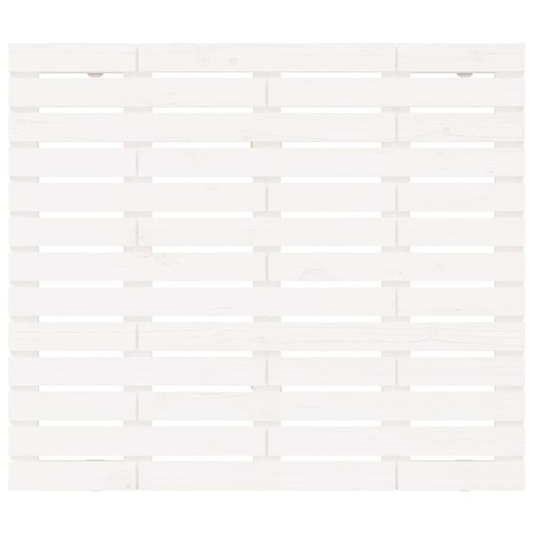 vidaXL Tête de lit murale Blanc 141x3x91,5 cm Bois massif de pin