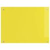 vidaXL Protection de cuisine Jaune 80 x 60 x 0,6 cm verre trempé