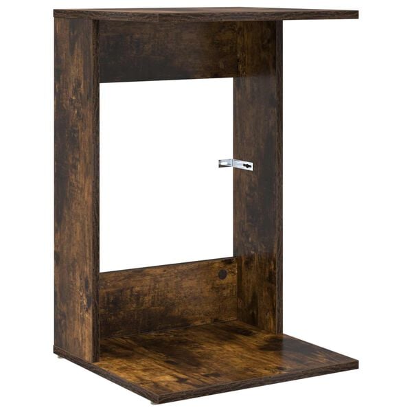 vidaXL Table d'appoint Ch&ecirc;ne fum&eacute; 40 x 38 x 62,5 cm Bois d'ing&eacute;nierie