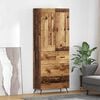 vidaXL Haut Armoire Bois Ancien 69,5 x 34 x 180 cm Bois d'ing&eacute;nierie