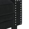 vidaXL Canap&eacute; Chesterfield avec traversins 2 places noir velours