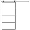 vidaXL Porte coulissante et kit de quincaillerie 102,5x205cm Verre ESG
