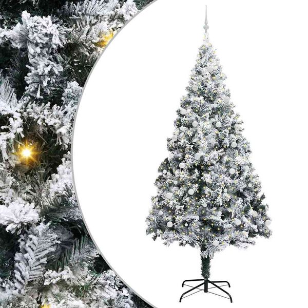 vidaXL Sapin de No&euml;l avec 300 LED avec support Vert 300 cm PVC