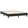vidaXL Sommier &agrave; lattes de lit avec matelas noir 160x210 cm velours