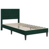 vidaXL Cadre de lit avec matelas Vert fonc&eacute; 90 x 190 cm Velours