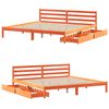 vidaXL Cadre de lit sans matelas cire marron 180x200cm bois pin massif