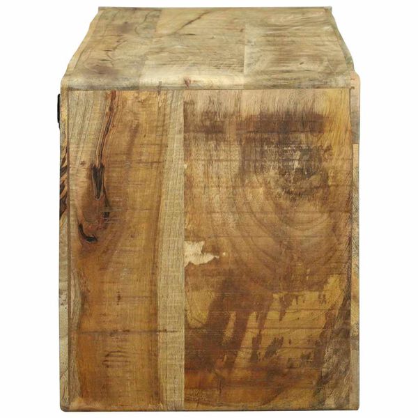 vidaXL Meuble TV Marron 100 x 32 x 36 cm Bois de manguier massif