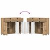 vidaXL Buffet Ch&ecirc;ne artisanal 88,5 x 30,5 x 73 cm Bois d'ing&eacute;nierie