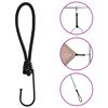 vidaXL Cordon élastique avec crochets 50 pcs 17 cm