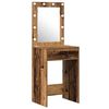 vidaXL Table de Toilette Marron 50 x 41 x 135 cm Bois d'ing&eacute;nierie