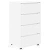 vidaXL Armoires de rangement 60 x 48 x 105 cm Bois d'ing&eacute;nierie Blanc