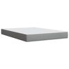 vidaXL Sommier &agrave; lattes de lit avec matelas Gris clair 140x200cm Tissu