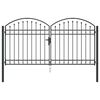 vidaXL Porte de Cl&ocirc;ture ASSEN 301 x 200 cm Acier Gris Verrouillable