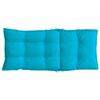 vidaXL Coussins de chaise &agrave; dossier haut lot de 6 turquoise