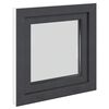 Fen&ecirc;tre de sous-sol RISOR Anthracite 50 x 50 cm PVC et verre