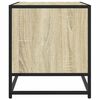 vidaXL Meuble TV chêne sonoma 61x40x46 cm bois d'ingénierie et métal