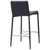 vidaXL Ensemble de bar 5 pcs Similicuir Noir