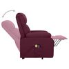vidaXL Fauteuil de massage Violet Tissu