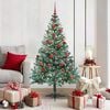 vidaXL Sapin de No&euml;l artificiel avec 150 LED Vert 150 cm PVC et Acier
